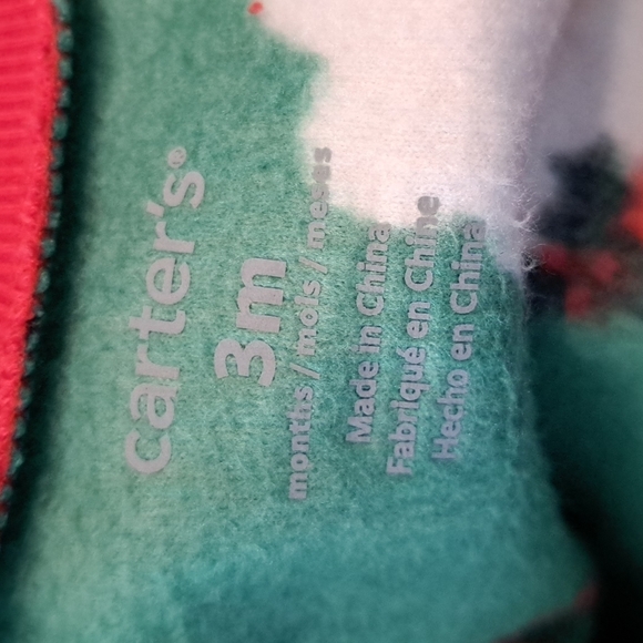 Carter's Holiday blanket sleeper 3 months, New - Picture 4 of 4